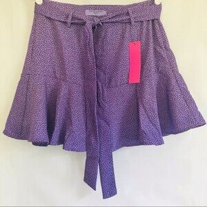 Love for Humanity Women's Purple Polka Dot Skort Size M Lightweight Casual NWT